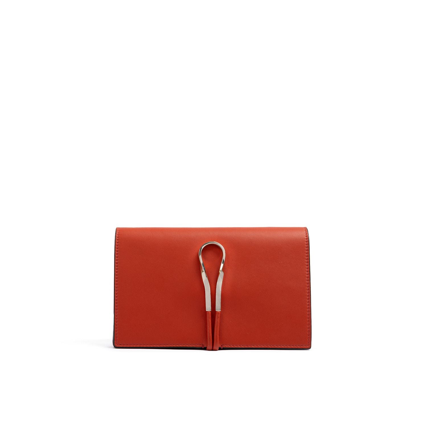 Front view with bag zipped and handles upright.