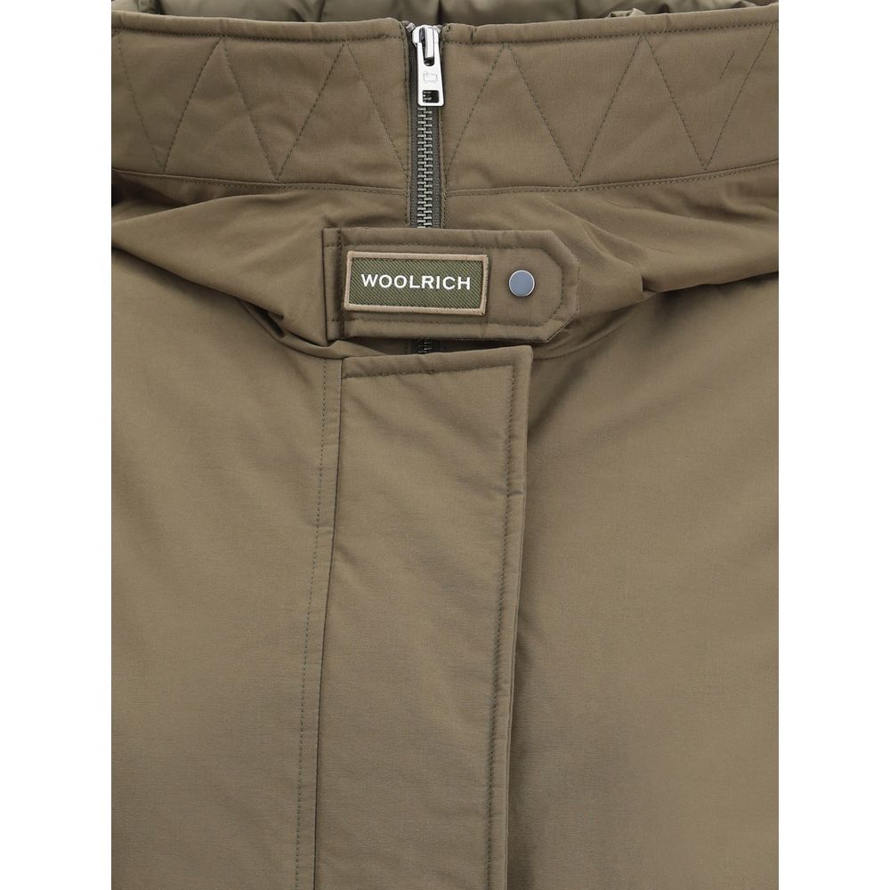 Woolrich Green Cotton Parka