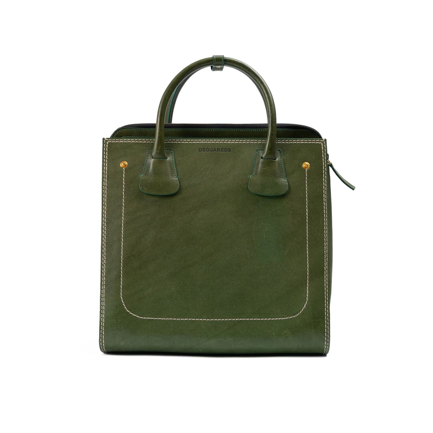 Dsquared² Green Leather Tote Bag DS210825-6