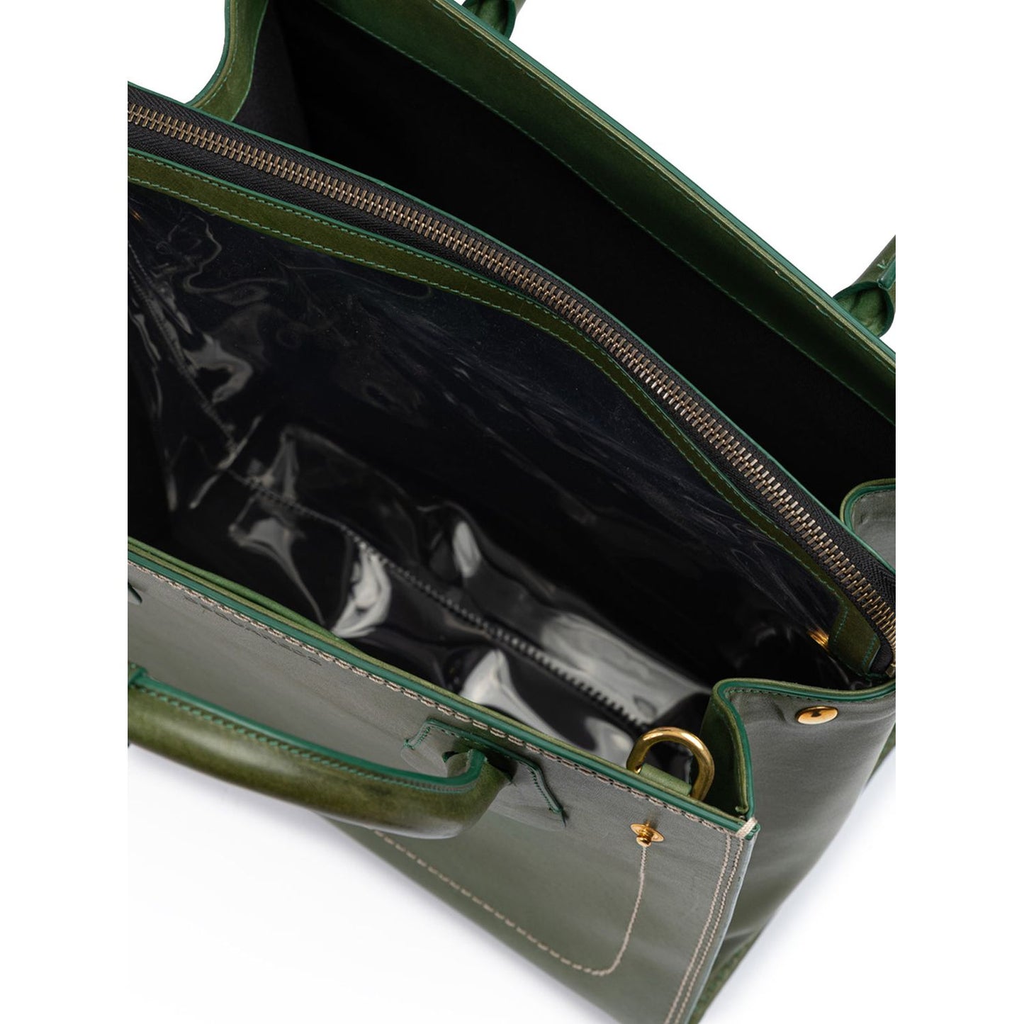 Dsquared² Green Leather Tote Bag DS210825-6