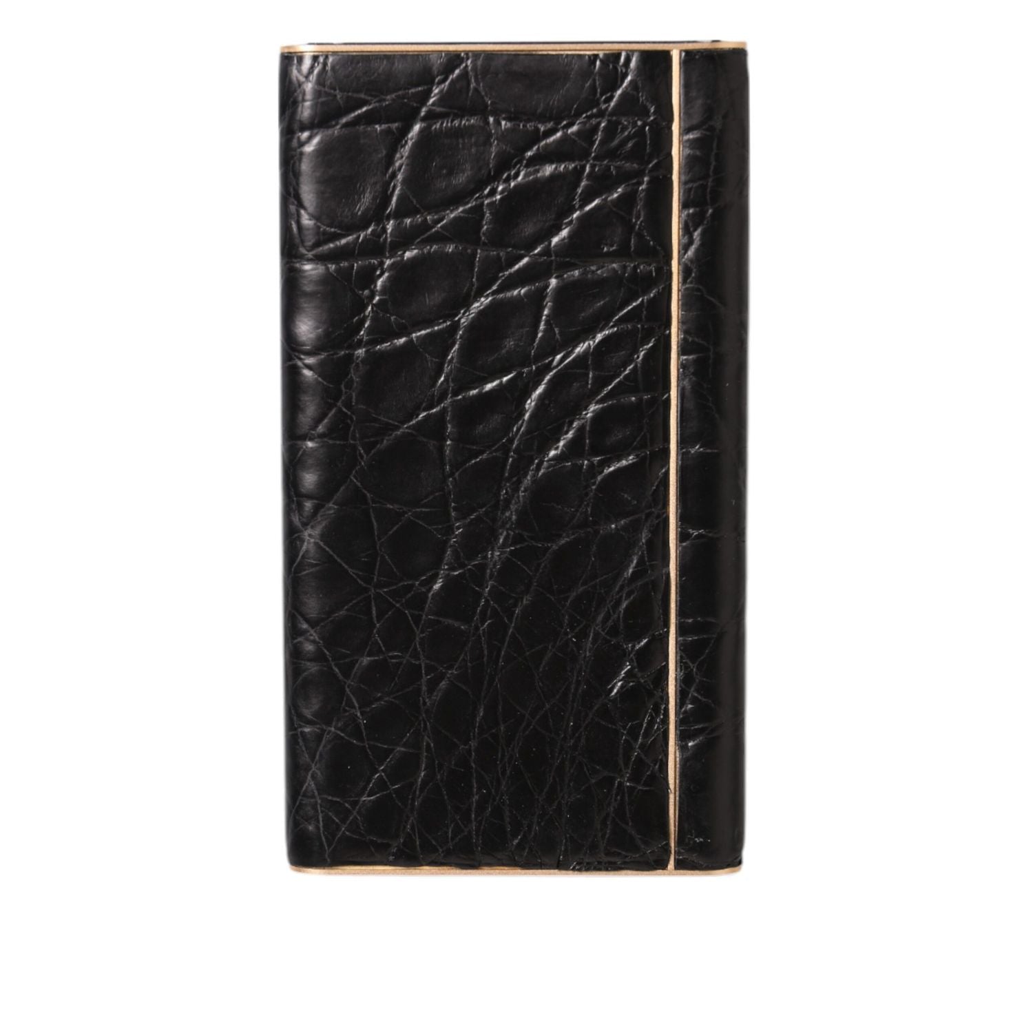 Dolce & Gabbana Black Exoctic Leather Embossed 3000mAh Power Bank Charger USB