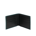 Dolce & Gabbana Green Leather DG Logo Engrave Men Bifold Card Holder Wallet