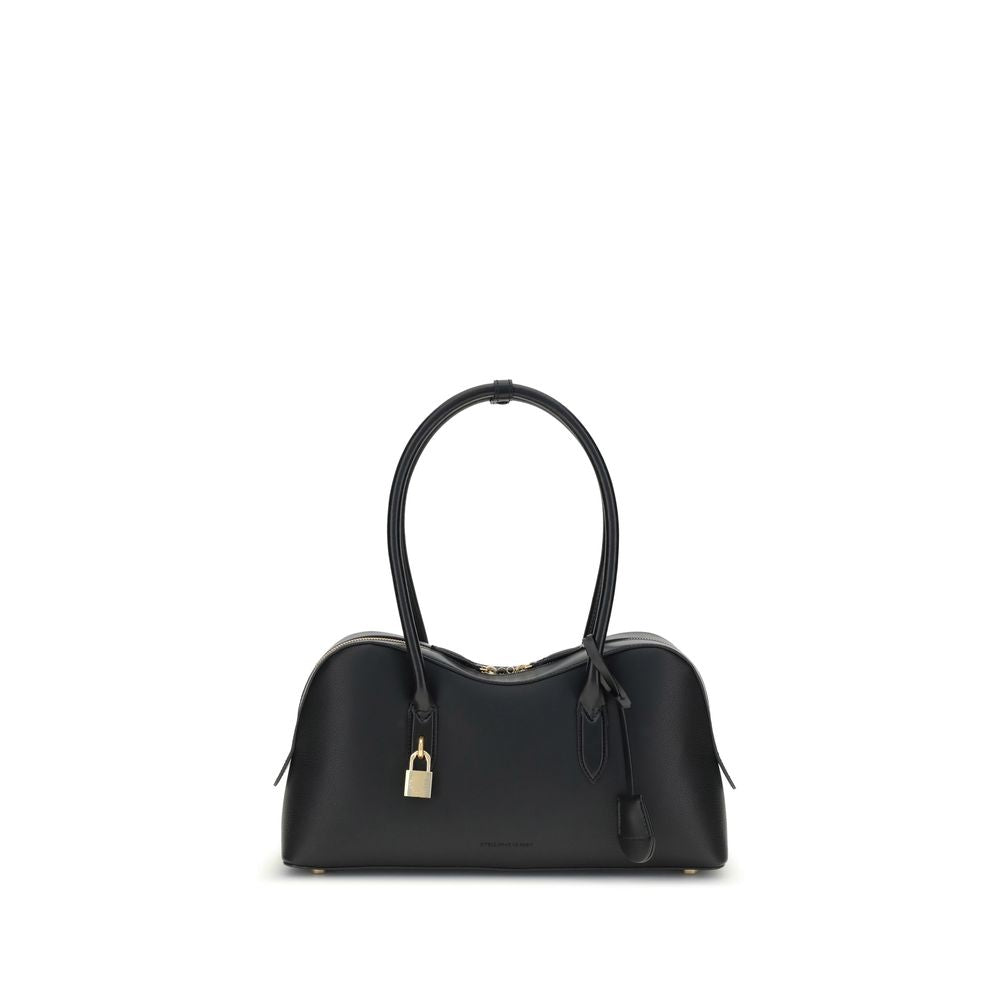 Front view with bag zipped and handles upright.