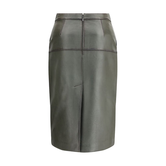 P.A.R.O.S.H. Leather pencil Skirt PA-D620647S007-M