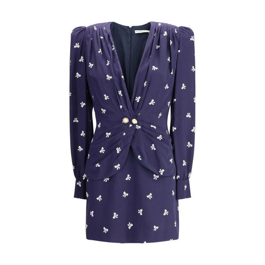 Alessandra Rich Bow patterned short Dress AL-FABX42291844-IT42 | L