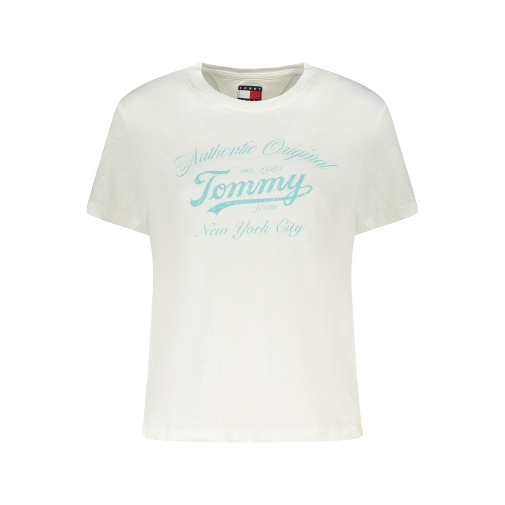 Tommy Hilfiger White Cotton Women T-Shirt
