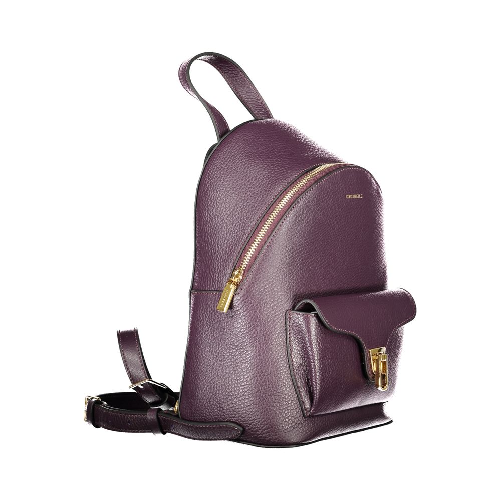 Coccinelle Purple Leather Women Backpack