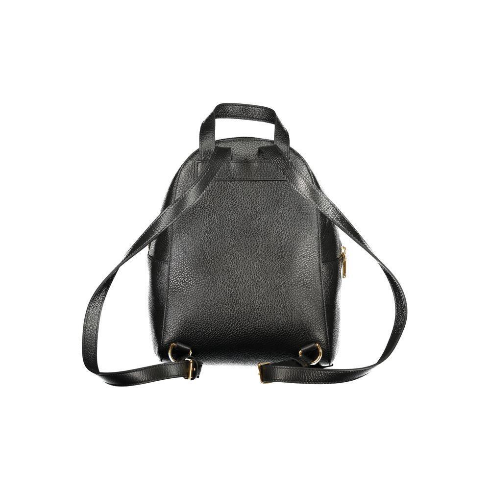 Coccinelle Black Leather Women Backpack CO-39531