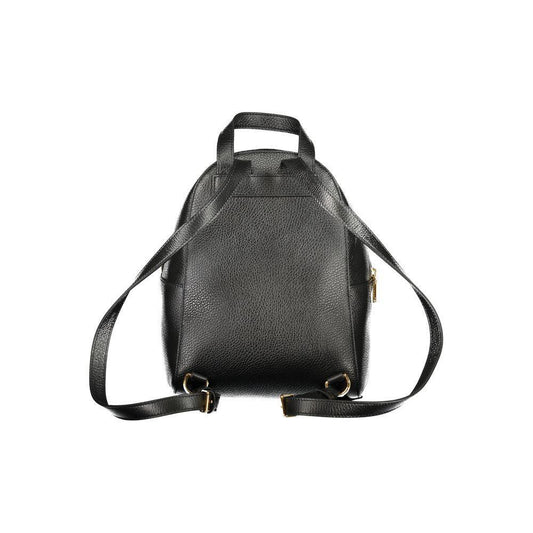 Coccinelle Black Leather Women Backpack CO-39531