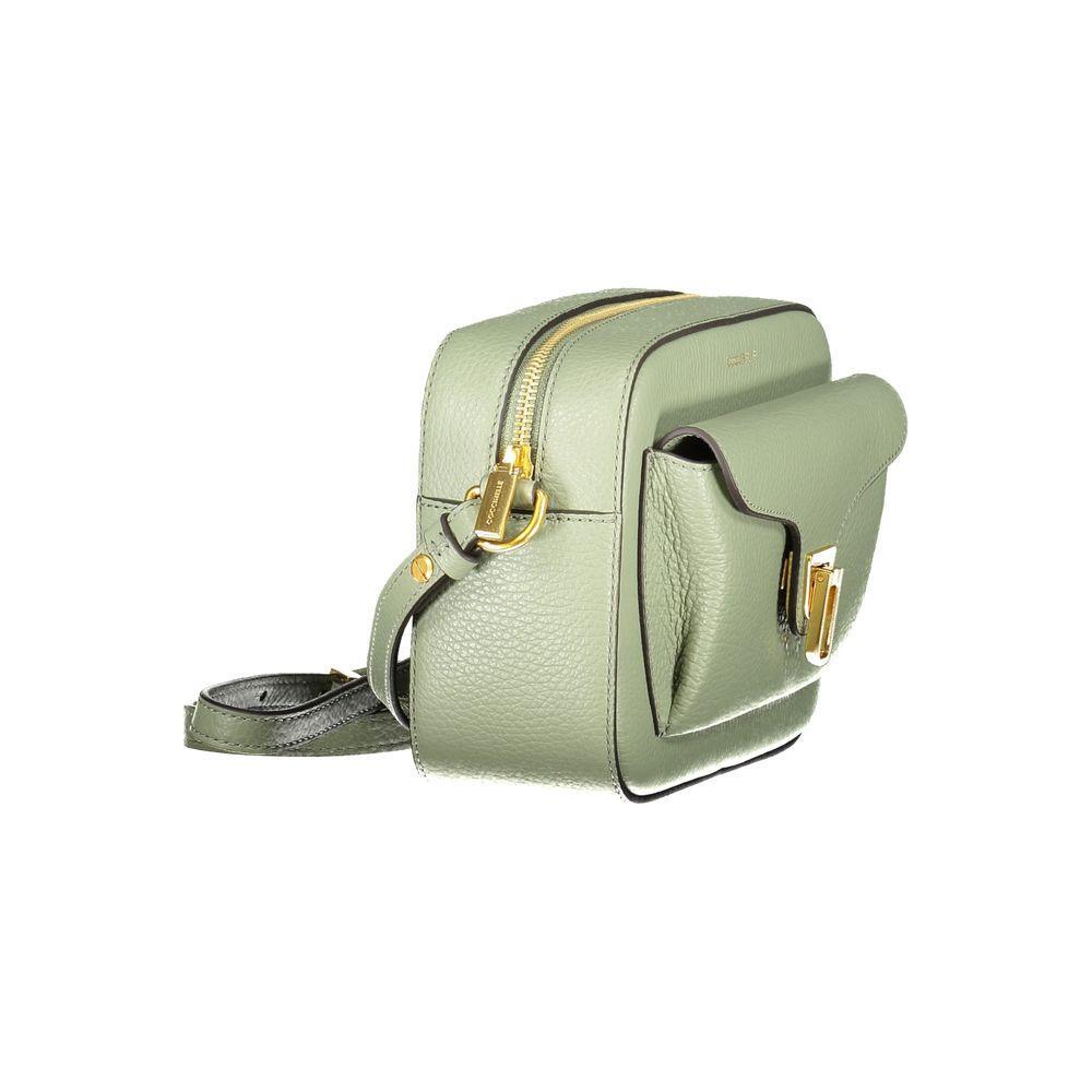 Front view with bag zipped and handles upright.