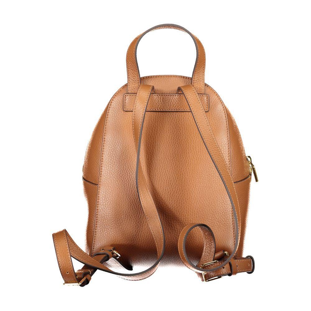 Front view with bag zipped and handles upright.