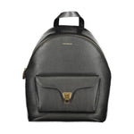 Coccinelle Black Leather Women Backpack CO-39552