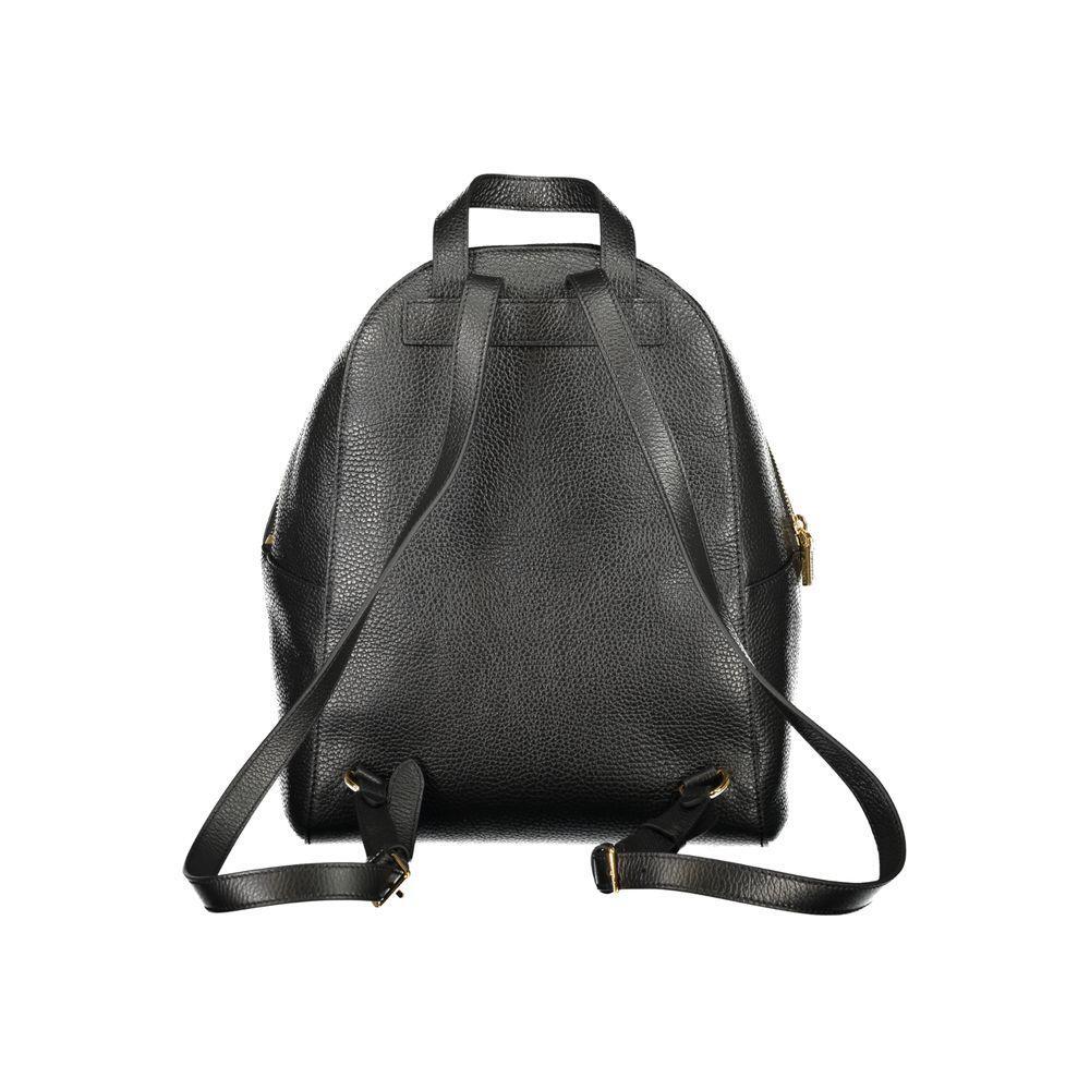 Coccinelle Black Leather Women Backpack CO-39552