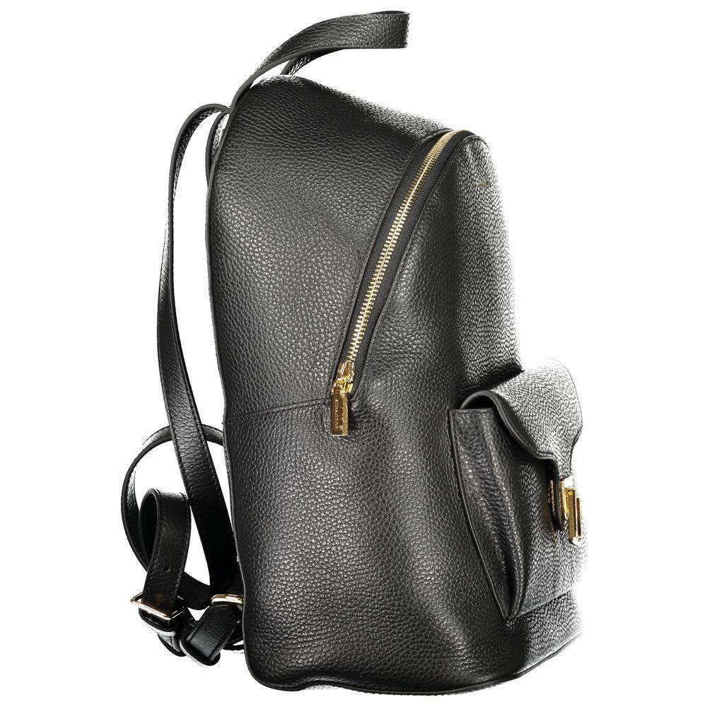 Front view with bag zipped and handles upright.