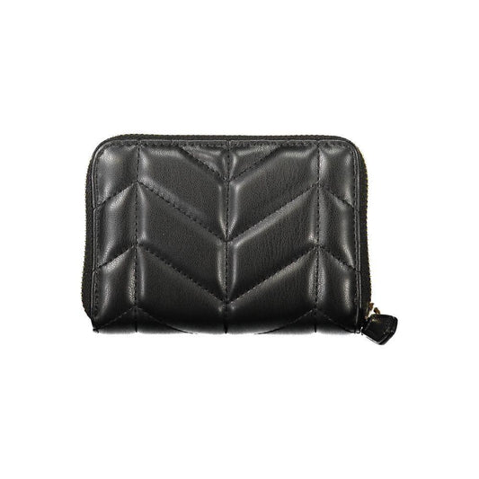 Mario Valentino Black Polyethylene Wallet VA-39184