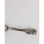 Dolce & Gabbana Lapel Pin 925 Sterling Silver Crystals Accessory Brooch
