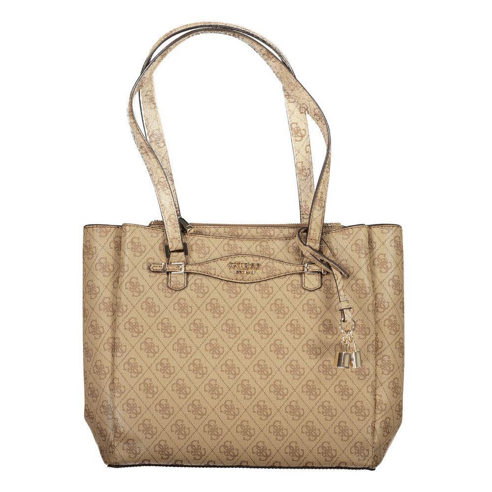 Guess Jeans Beige Polyethylene Women Handbag GU-39585