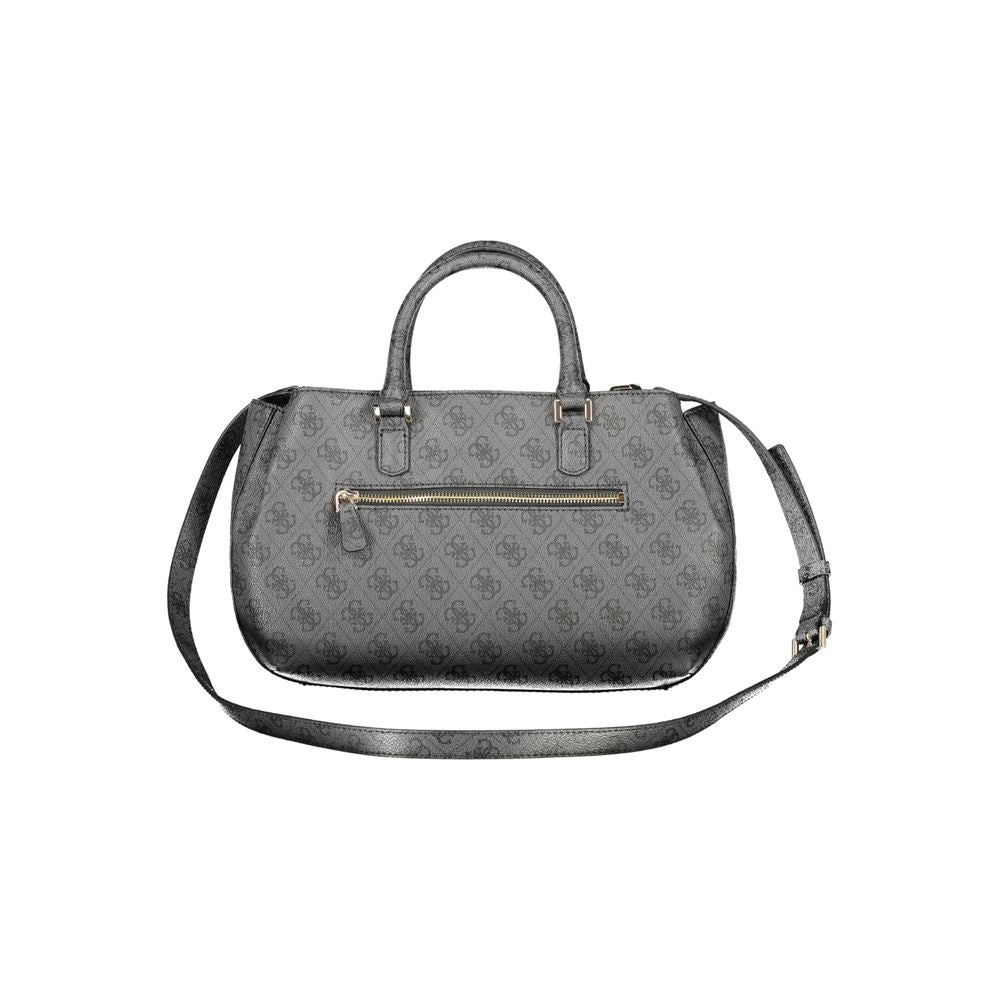 Front view with bag zipped and handles upright.