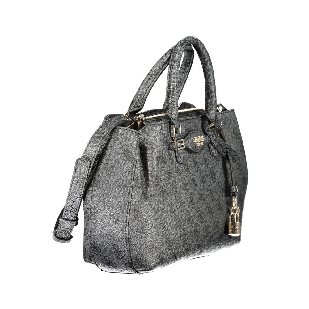 Front view with bag zipped and handles upright.
