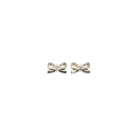 Self-Portrait Crystal bow Earrings SE-AW25606EGDGOLD-ONE SIZE