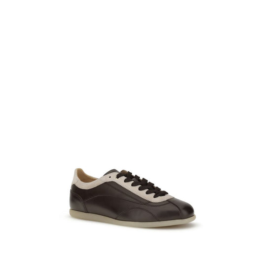 Brunello Cucinelli Calfskin and suede Sneakers BR-MZUVRSD337COG41-EU40/US7