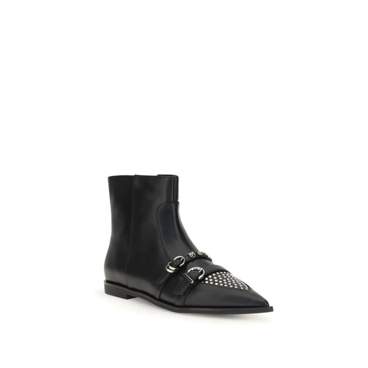 PINKO Studded Ankle Boots PI-SD0375P087Z99BLACK-EU36/US6