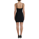 Dolce & Gabbana Black Nylon Bodycon Corset Bustier Mini Dress DR281045-42