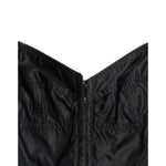 Dolce & Gabbana Black Nylon Bodycon Corset Bustier Mini Dress DR281045-42