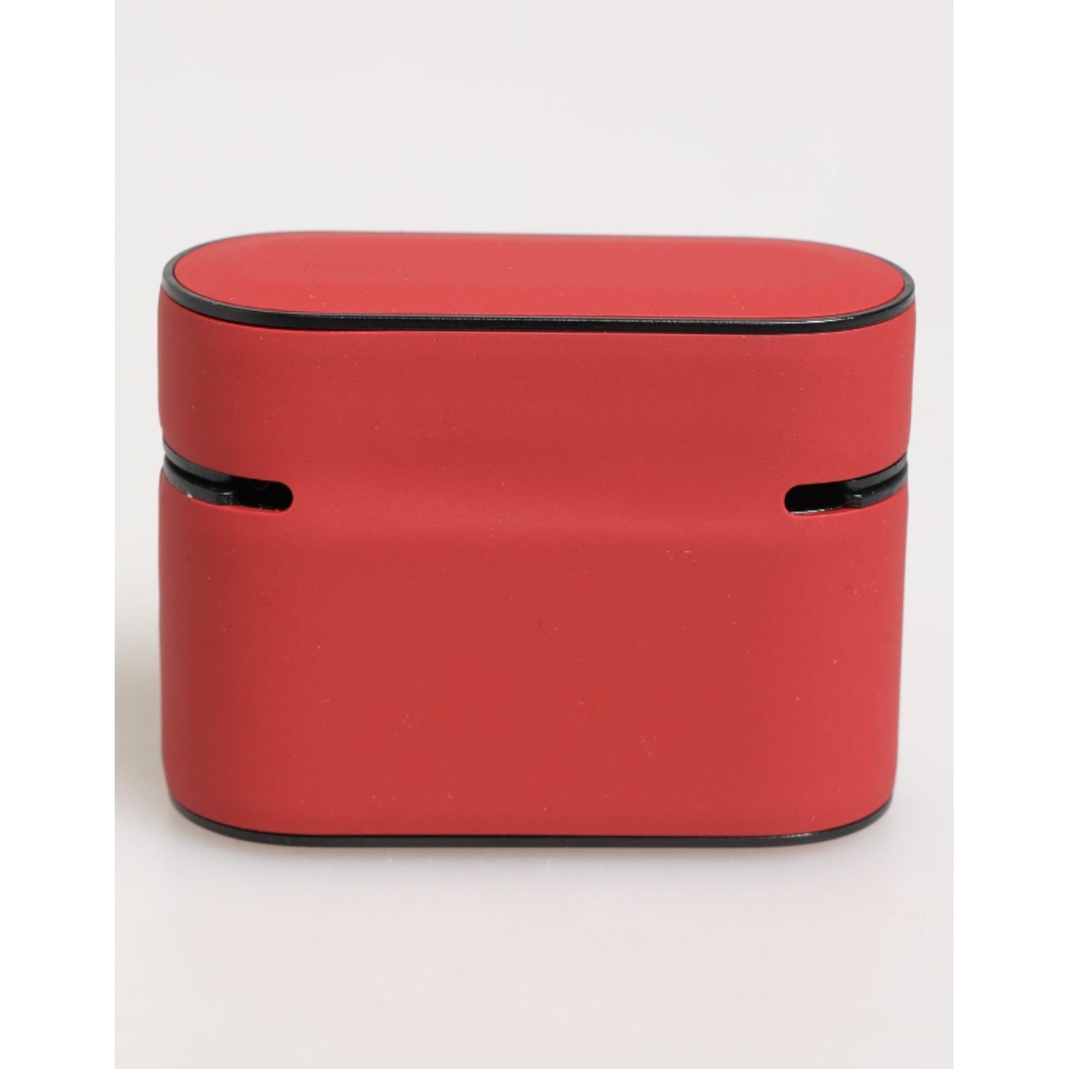 Dolce & Gabbana Red White Silicone Embossed Logo Accessory Airpods Case