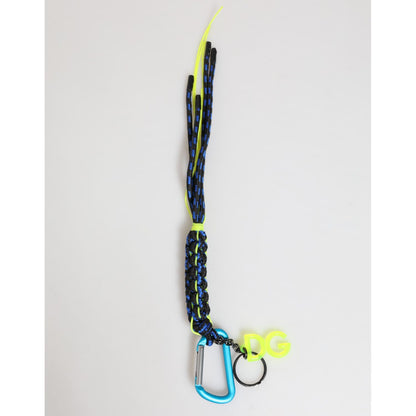 Dolce & Gabbana Multicolor Polyester Tape String DG Logo Keychain  Keyring
