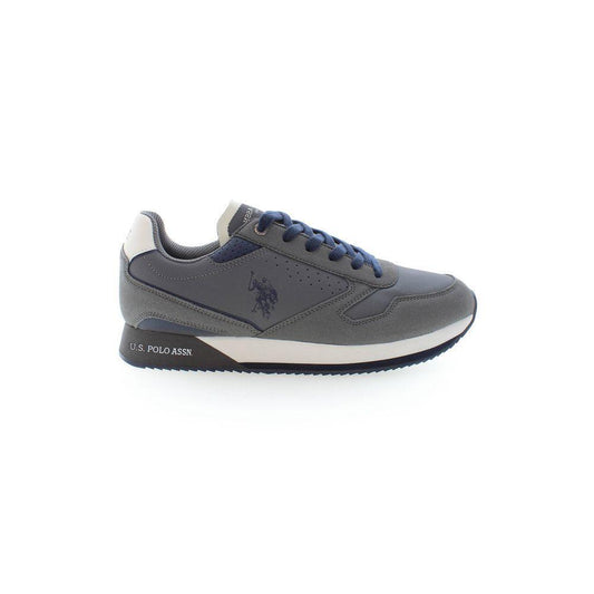U.S. POLO ASSN. Gray Polyester Sneaker US-15463-EU45/US12