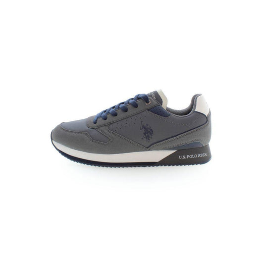 U.S. POLO ASSN. Gray Polyester Sneaker US-15463-EU45/US12