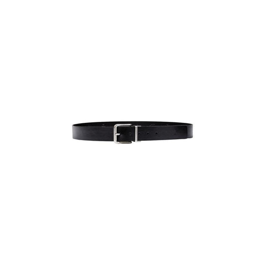 Calvin Klein Jeans Black Leather Belt CA-17384800009-90 CM / 36 INCHES