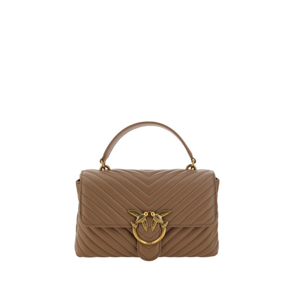 PINKO Brown Calf Leather Bos Taurus Wallet