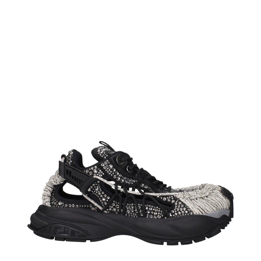 Versace Black Fabric Chunky Sneakers VE-15266297282825-EU40/US7