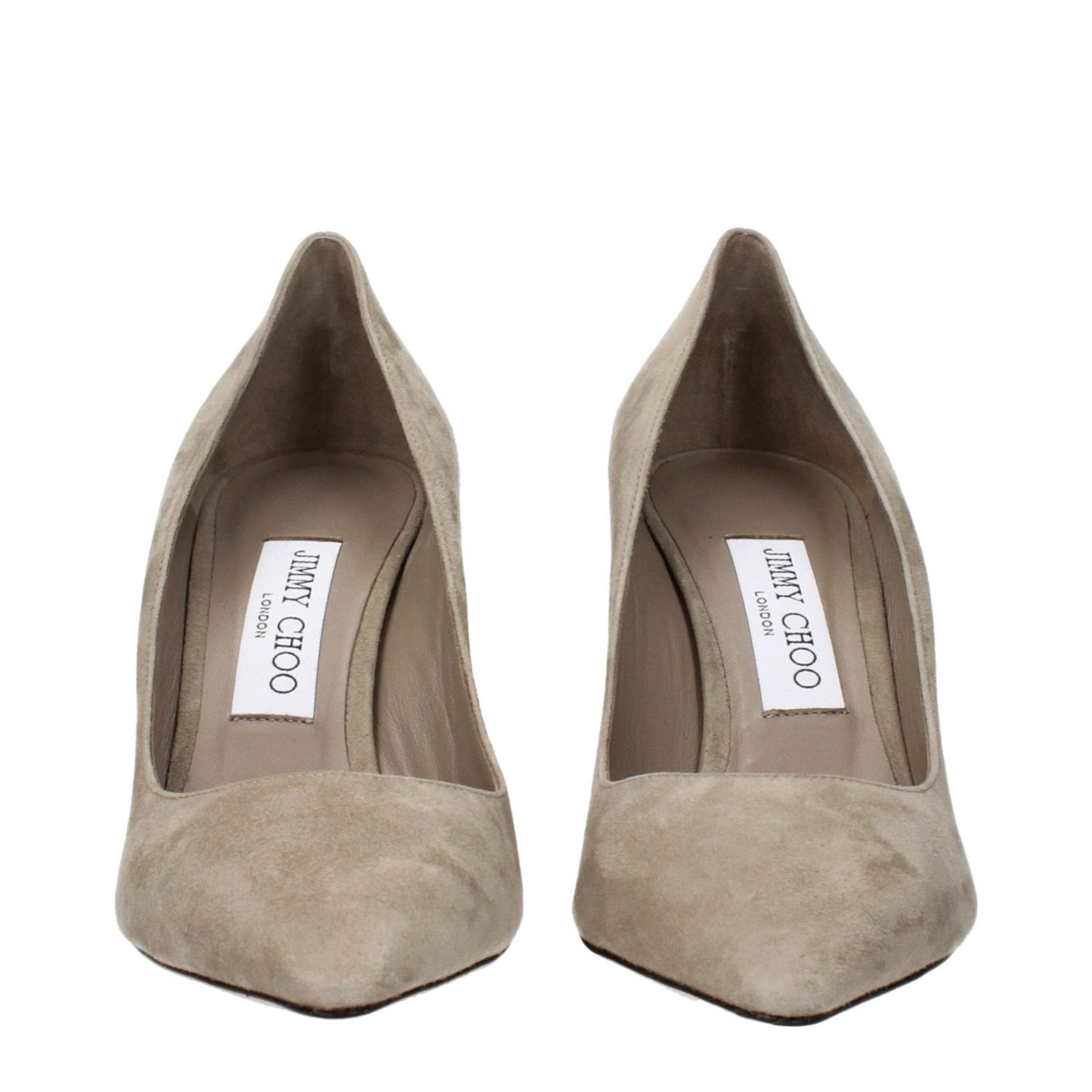 Jimmy Choo Gray Leather High Heel Pumps JI-15268614996233-EU38.5/US8.5