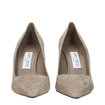 Jimmy Choo Gray Leather High Heel Pumps JI-15268614996233-EU38.5/US8.5