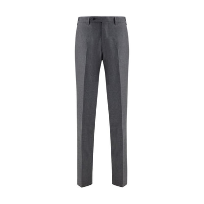 Germano Gray Fleece Wool Dress Pants
