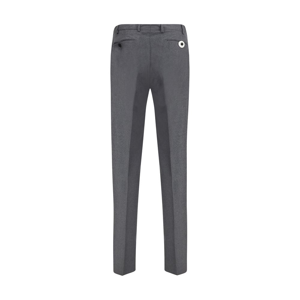 Germano Gray Fleece Wool Dress Pants