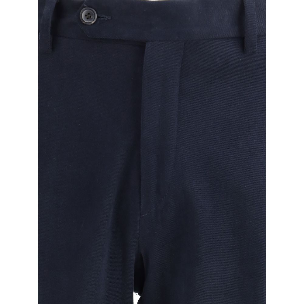 Germano Blue Cotton Chino Pants