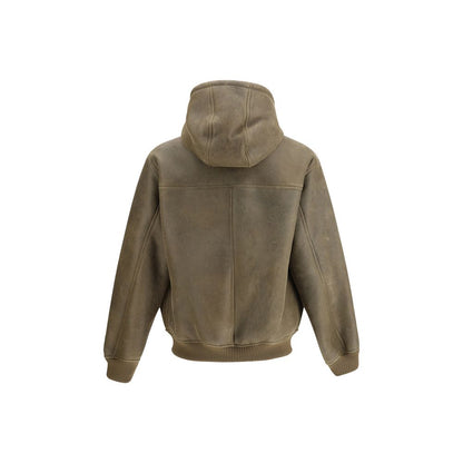 Emporio Armani Brown Lamb Ovis Aries Aries Bomber