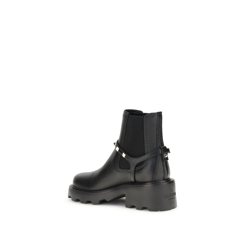 Valentino Garavani Leather Ankle Boots VA-7W2S0KU2RWA0NO-EU36/US6