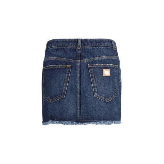 Dolce & Gabbana Denim Miniskirt DO-F4C2TDG8NQ1S9001-IT40 | M