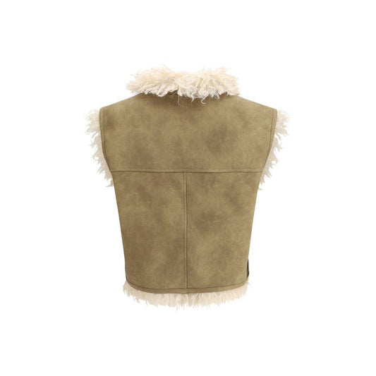 Marant Etoile Shearling faux leather Clara Gilet MA-GI0060FAC3A01E50TA-IT36 | XS