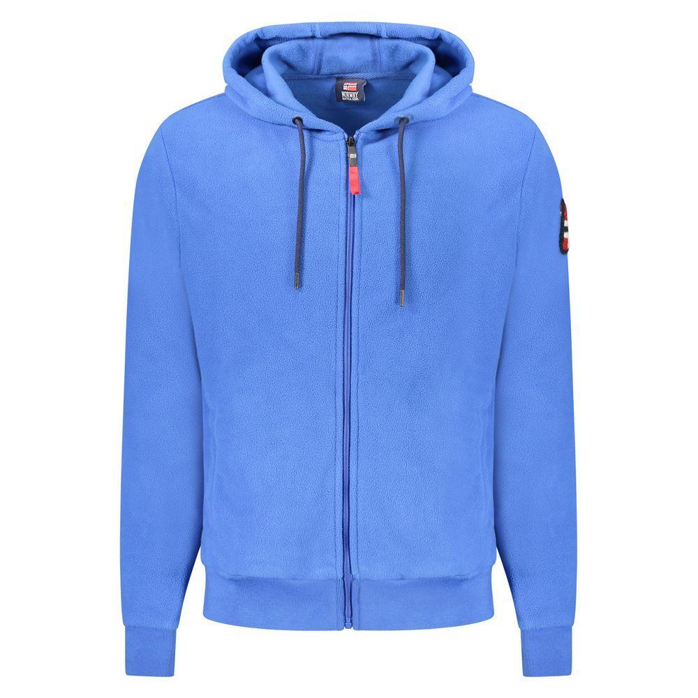 Norway 1963 Blue Polyester Men Sweater NO-39656-S
