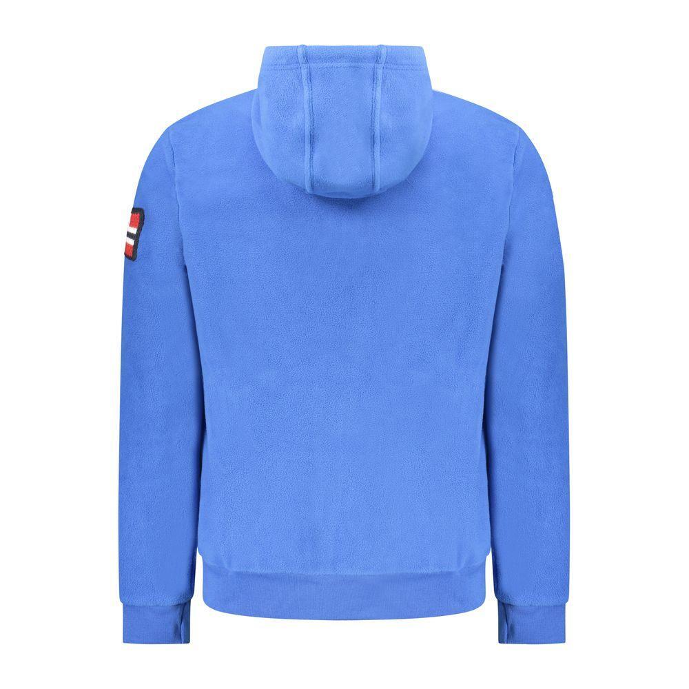 Norway 1963 Blue Polyester Men Sweater NO-39656-S