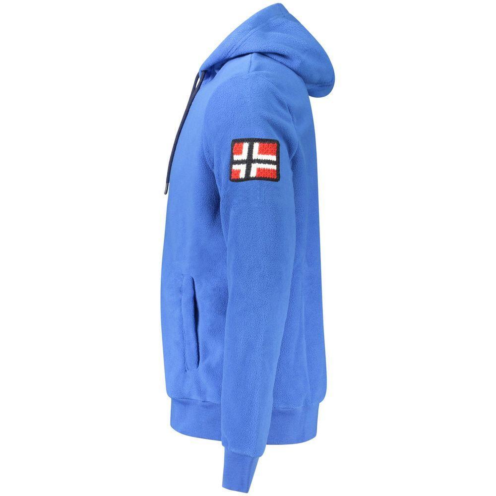 Norway 1963 Blue Polyester Men Sweater NO-39656-S