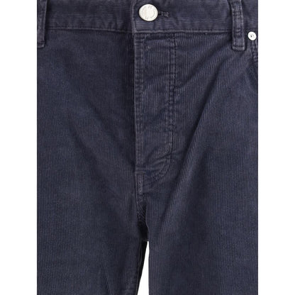 PT Torino Blue Cotton Casual Pants