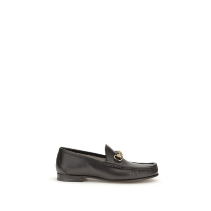 Gucci Brown Calf Leather Bos Taurus Slip-On Loafers