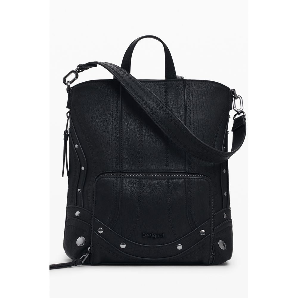 Front view with bag zipped and handles upright.